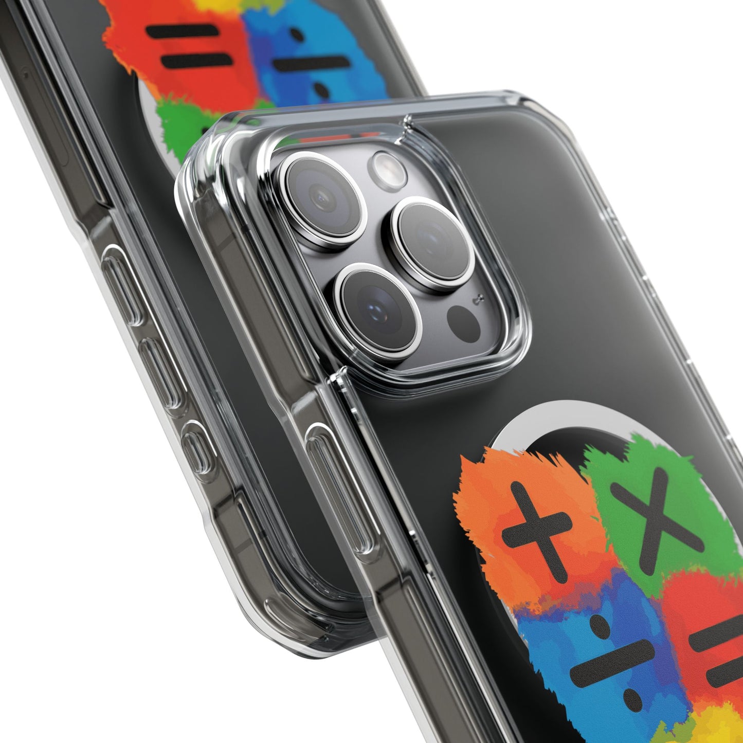 Orange Equals Symbol Magnetic Clear Impact Case