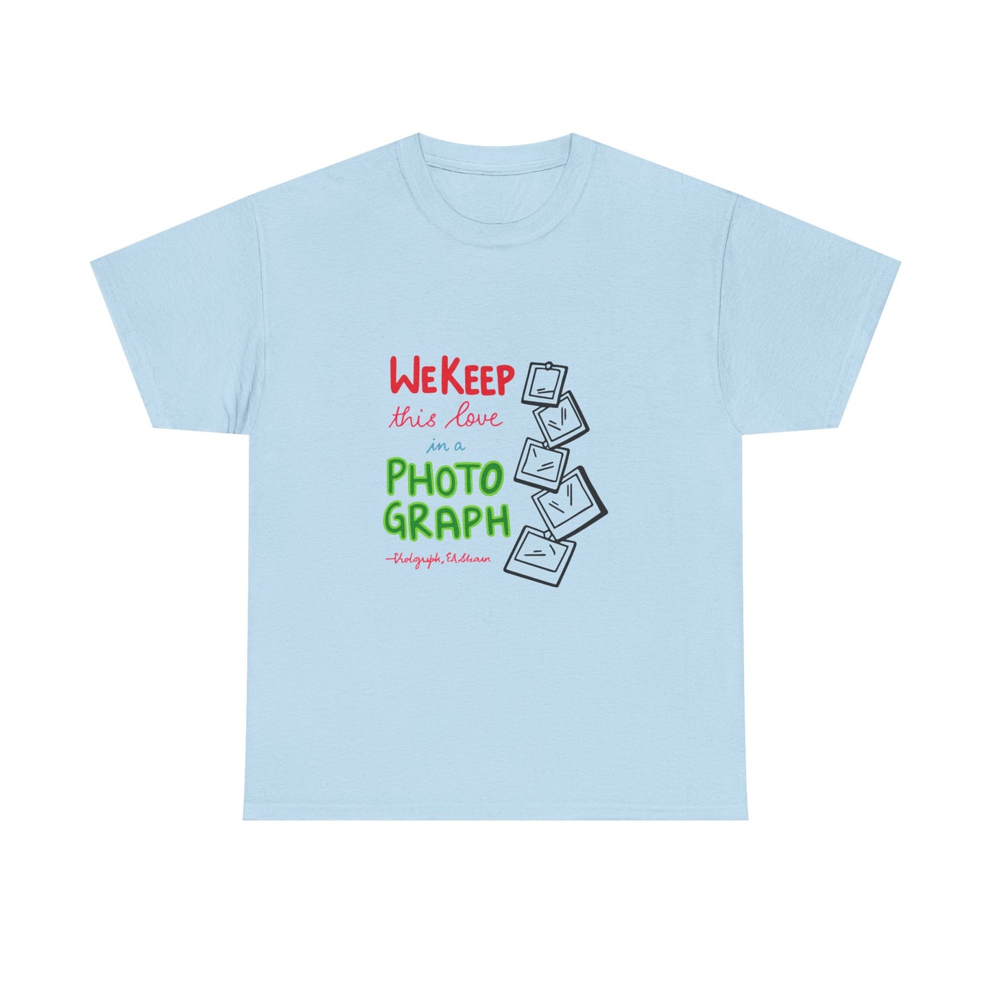 White Paw Print Unisex Heavy Cotton Tee