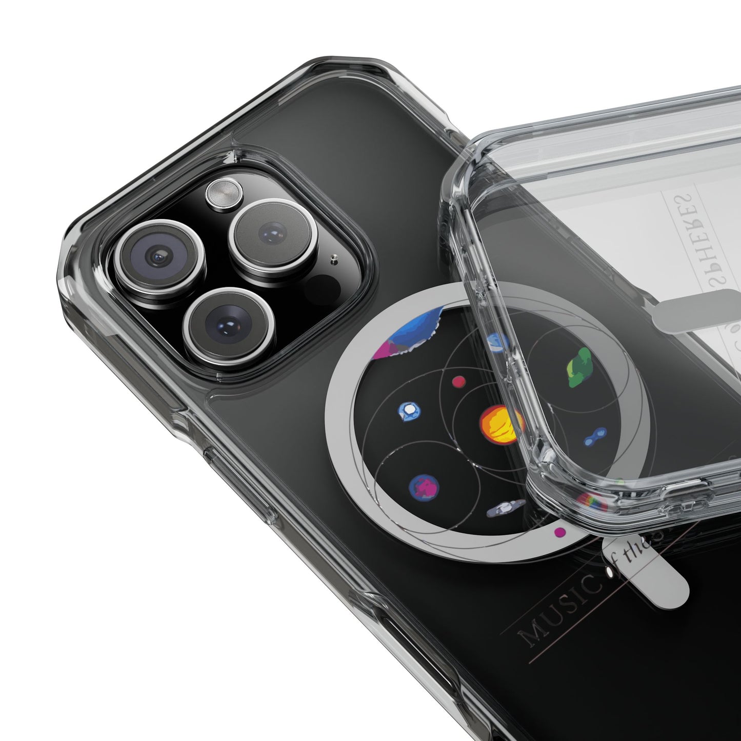 Colorful Planetary Orbit Diagram Magnetic Clear Impact case