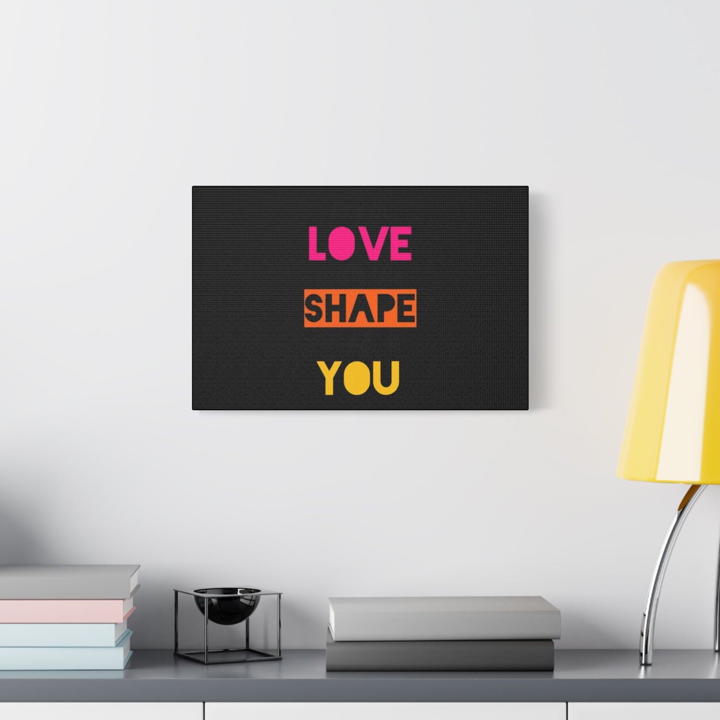 Orange Divide Symbol Matte Canvas