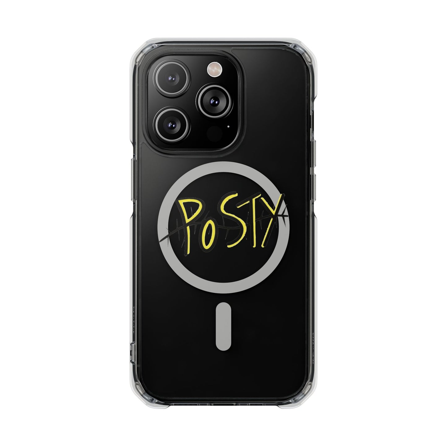 Abstract Black Barbed Wire Magnetic Impact Case