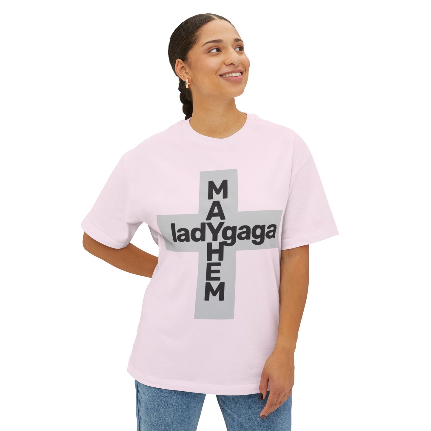 Lady Cross Mayhem-Unisex Oversized Tee