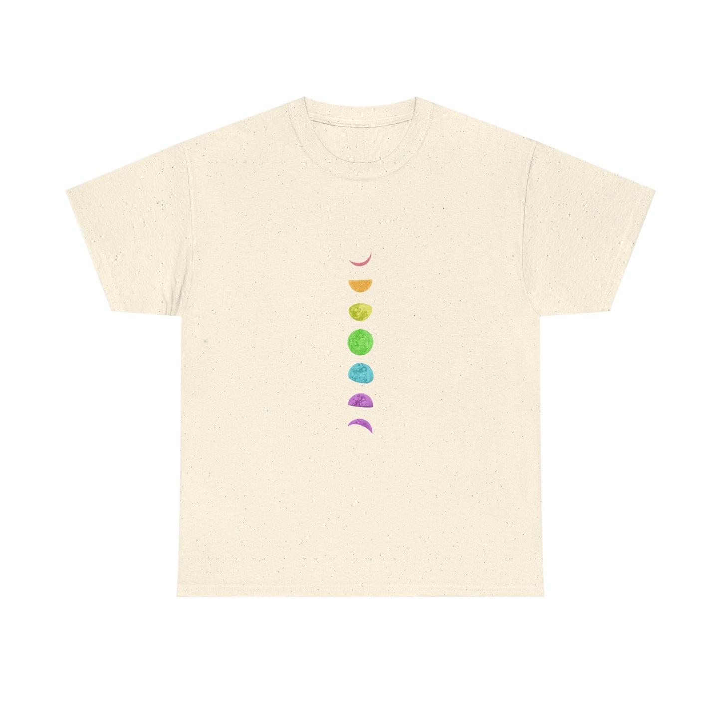 Rainbow Lunar Phases Unisex Cotton Tee