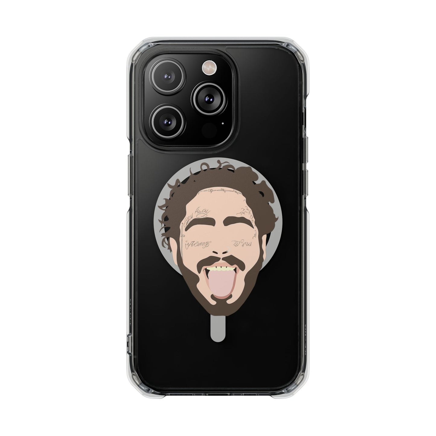 Minimalist Tongue Out Cartoon Face Magnetic Impact Case