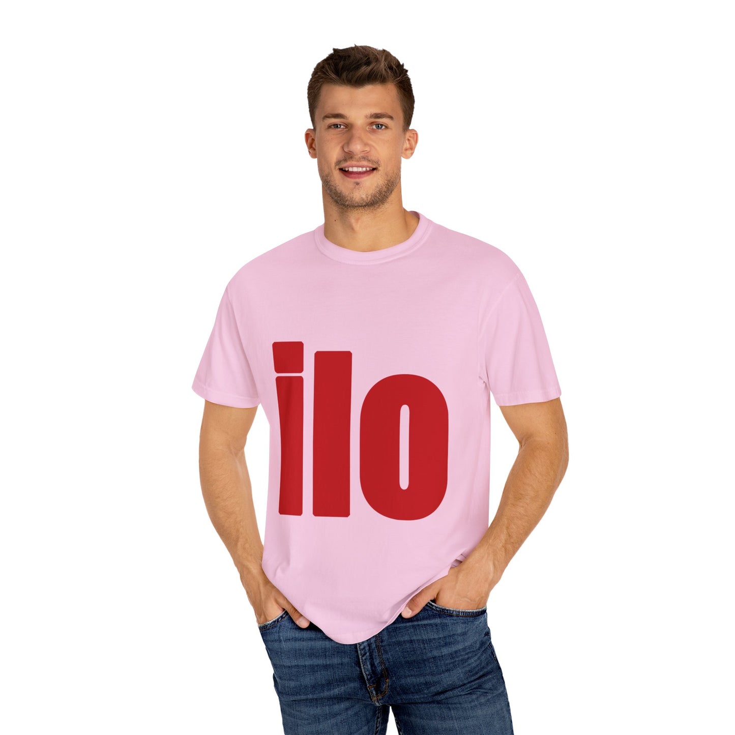 ILO Bold Red Block Unisex Dyed T-shirt