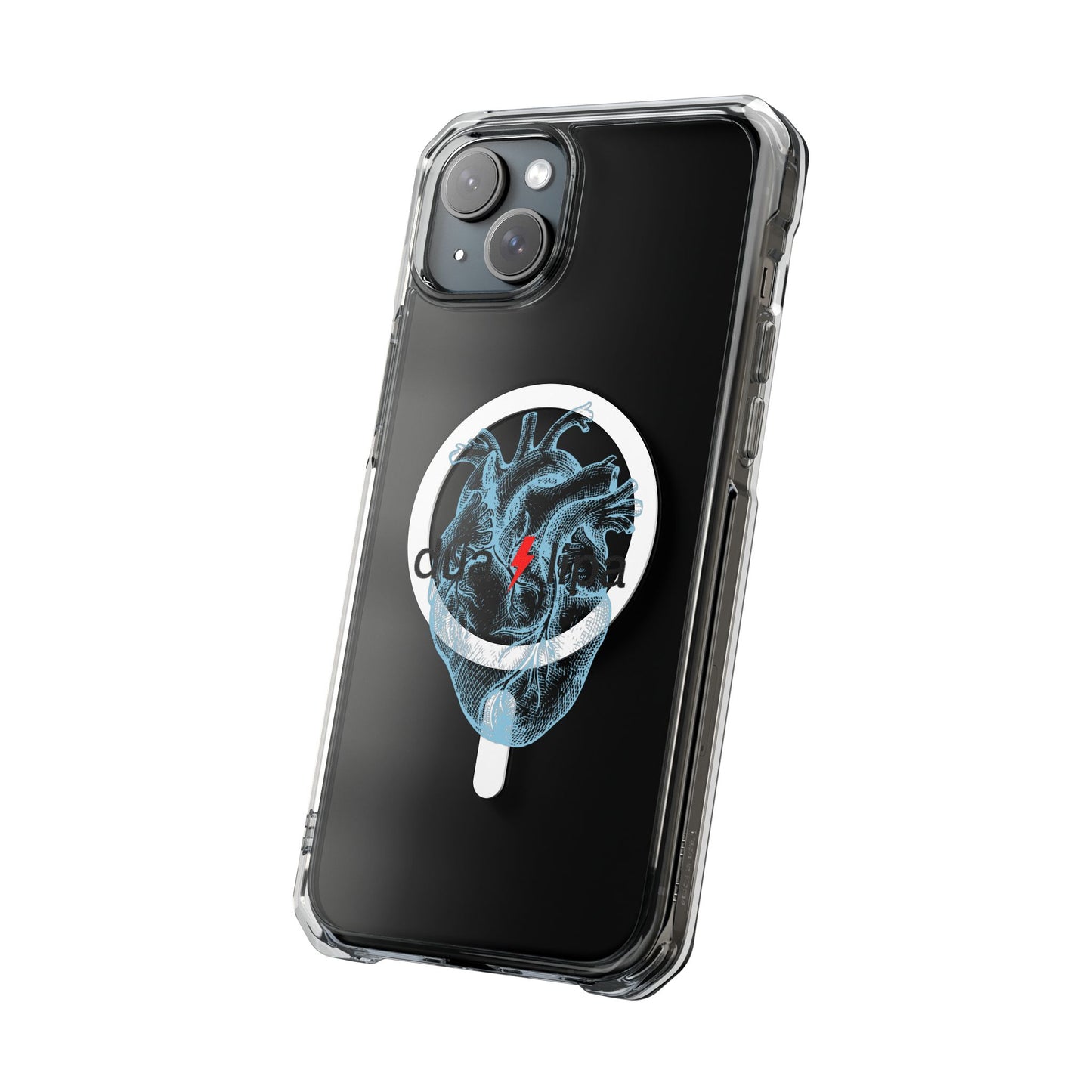 Electro Heart Illustration Magnetic Clear Impact case