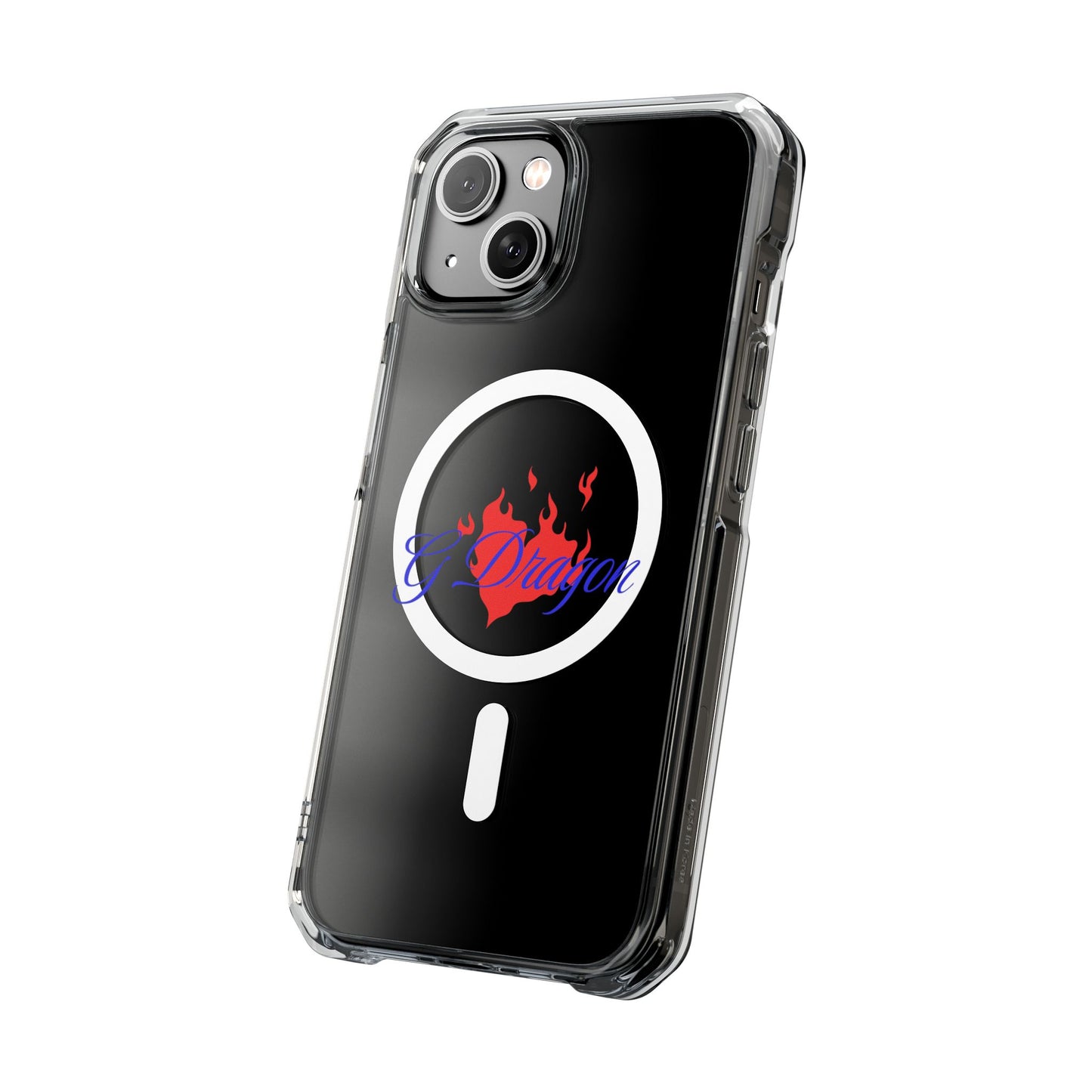 Heart on Fire Bold Script Magnetic Clear Impact Case