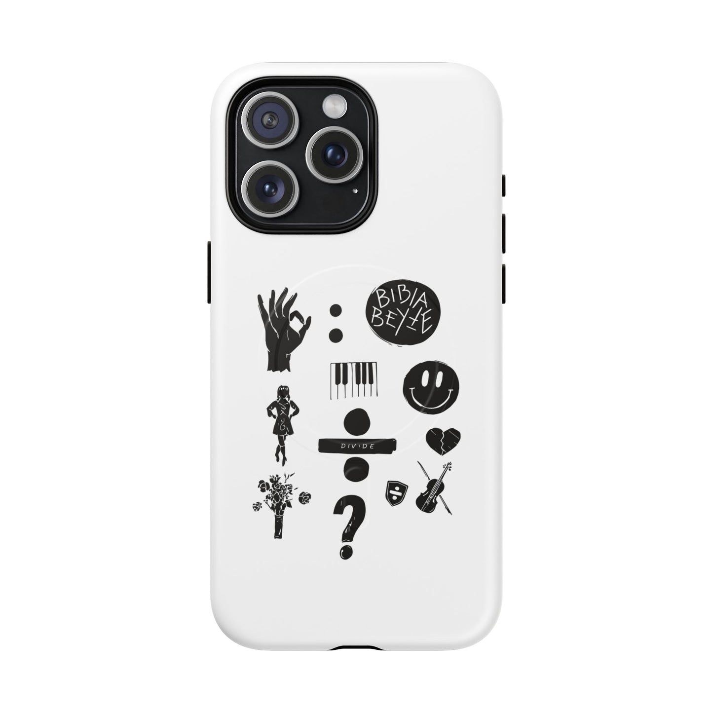 Ocean Wave with Heart Outline Tough Magnetic case
