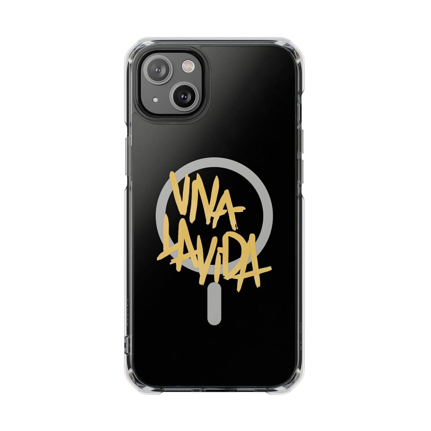Golden Brush Script Magnetic Clear Impact case
