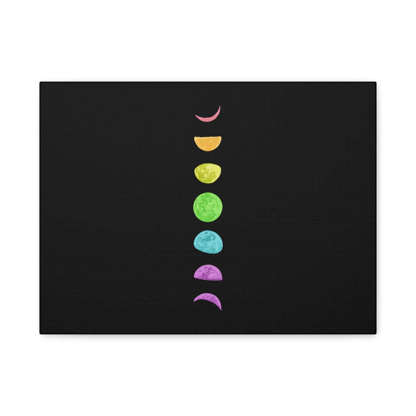 Rainbow Lunar Phases Canvas