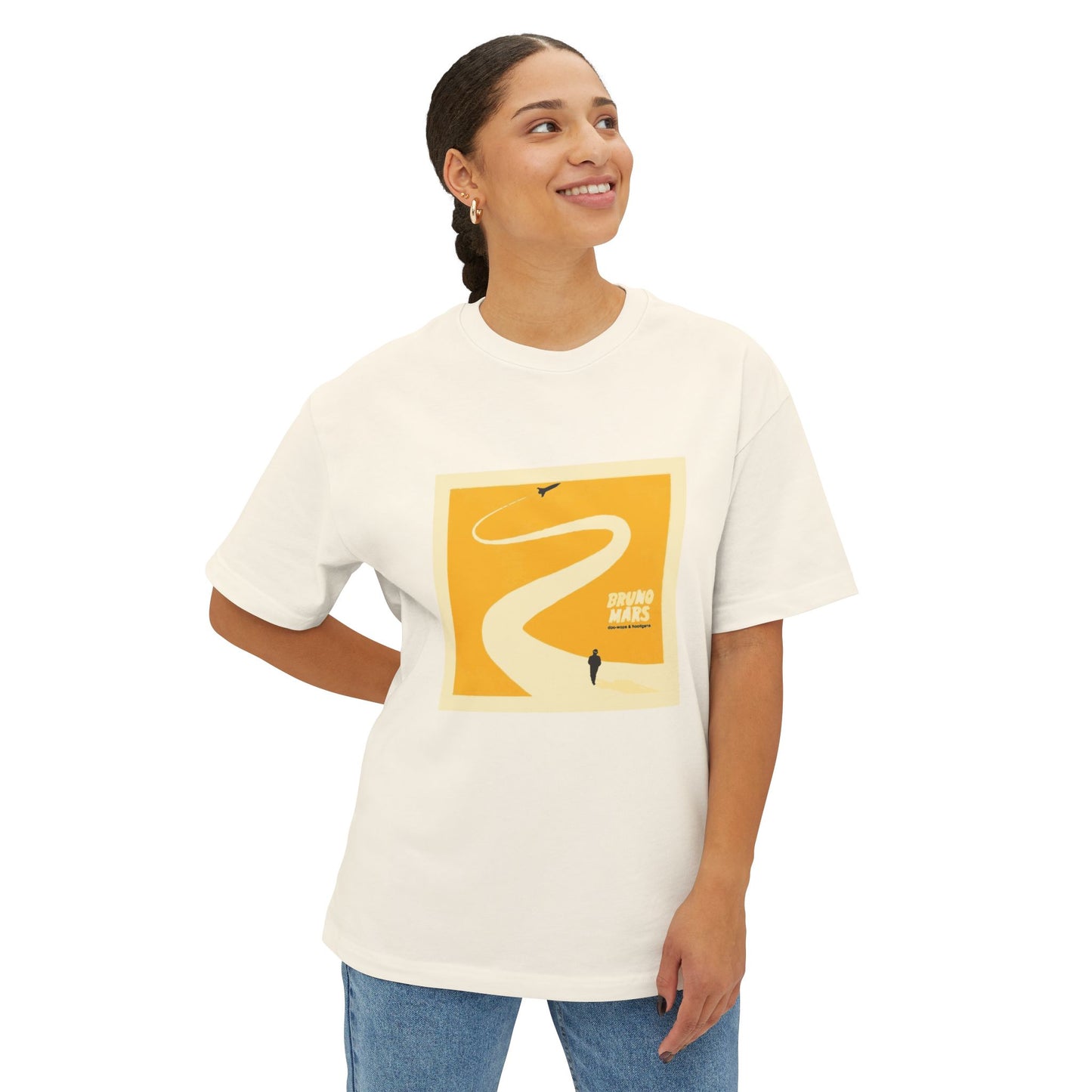 Sunset Trail Vibes Unisex Oversized Boxy Tee