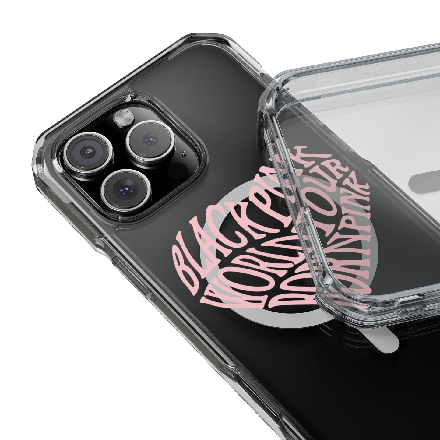 Born Pink Heart Typography - Magnetic Clear Impact Case