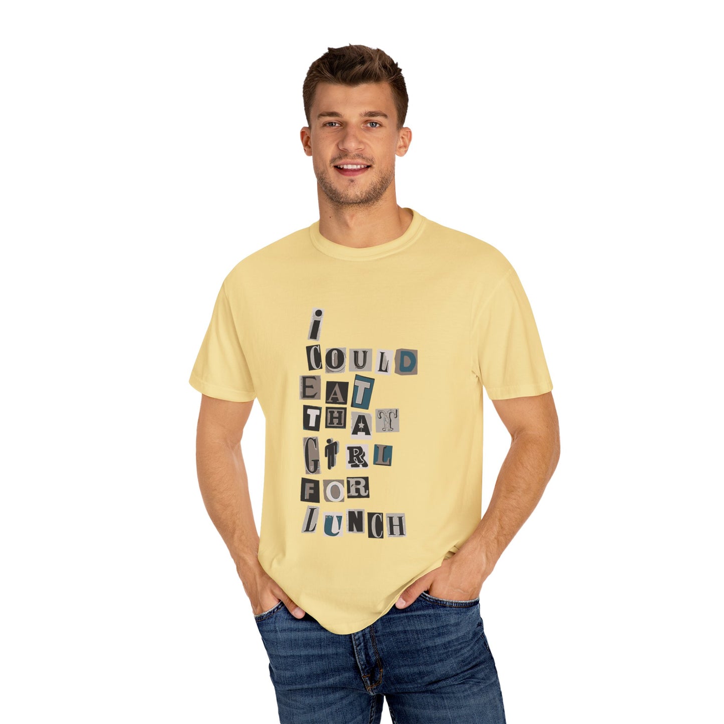 Mixed Message Collage Unisex Dyed T-shirt