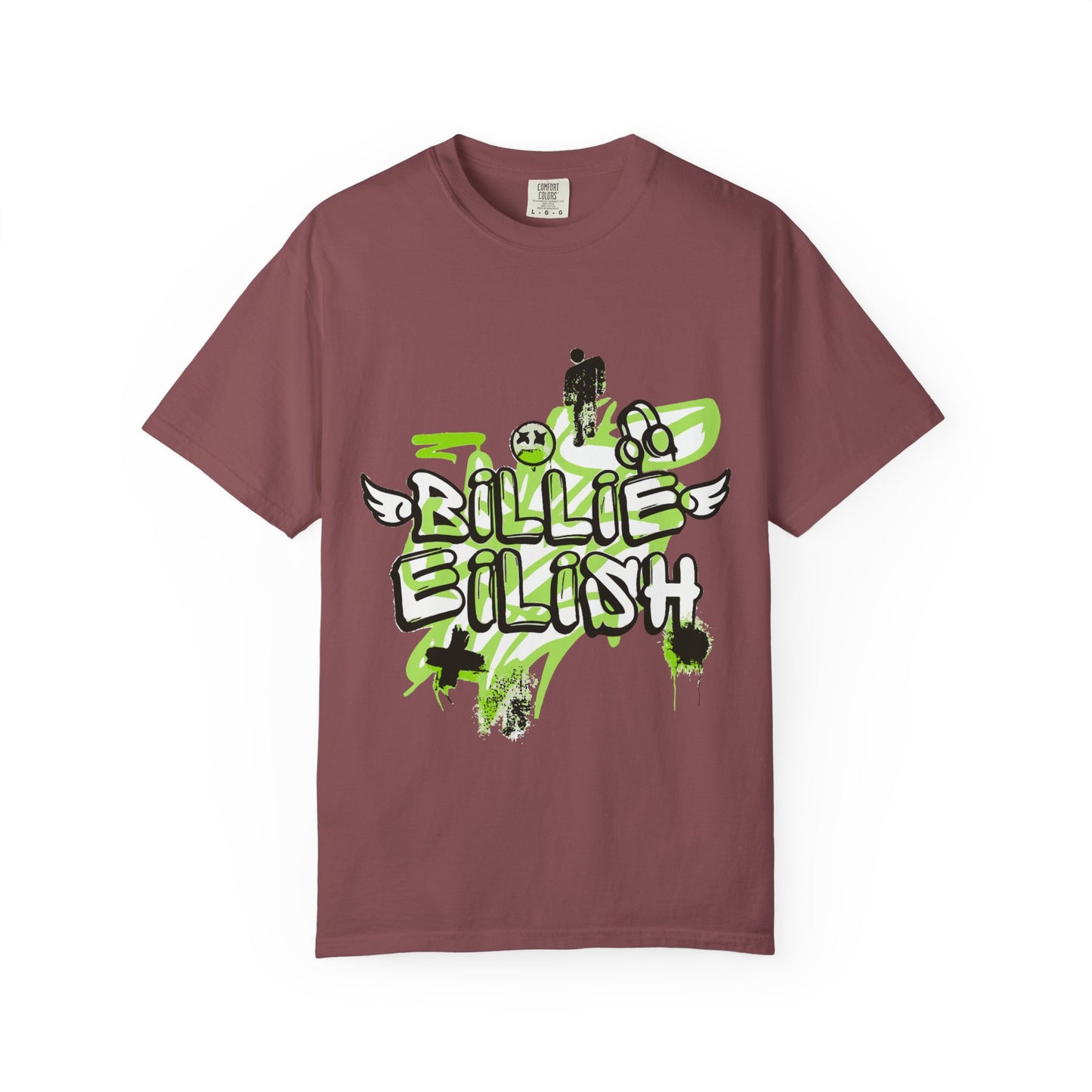 Grunge Angel Graffiti Unisex Dyed T-shirt