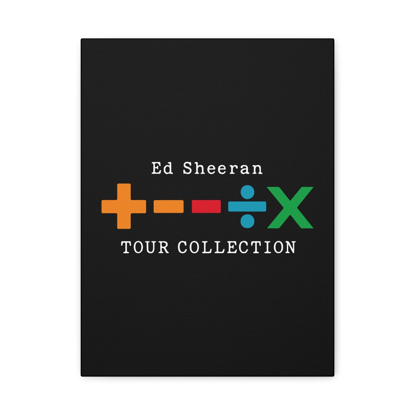 Matte Stretched Canvas, 1.25" Depth – Ed Sheeran Black Edition