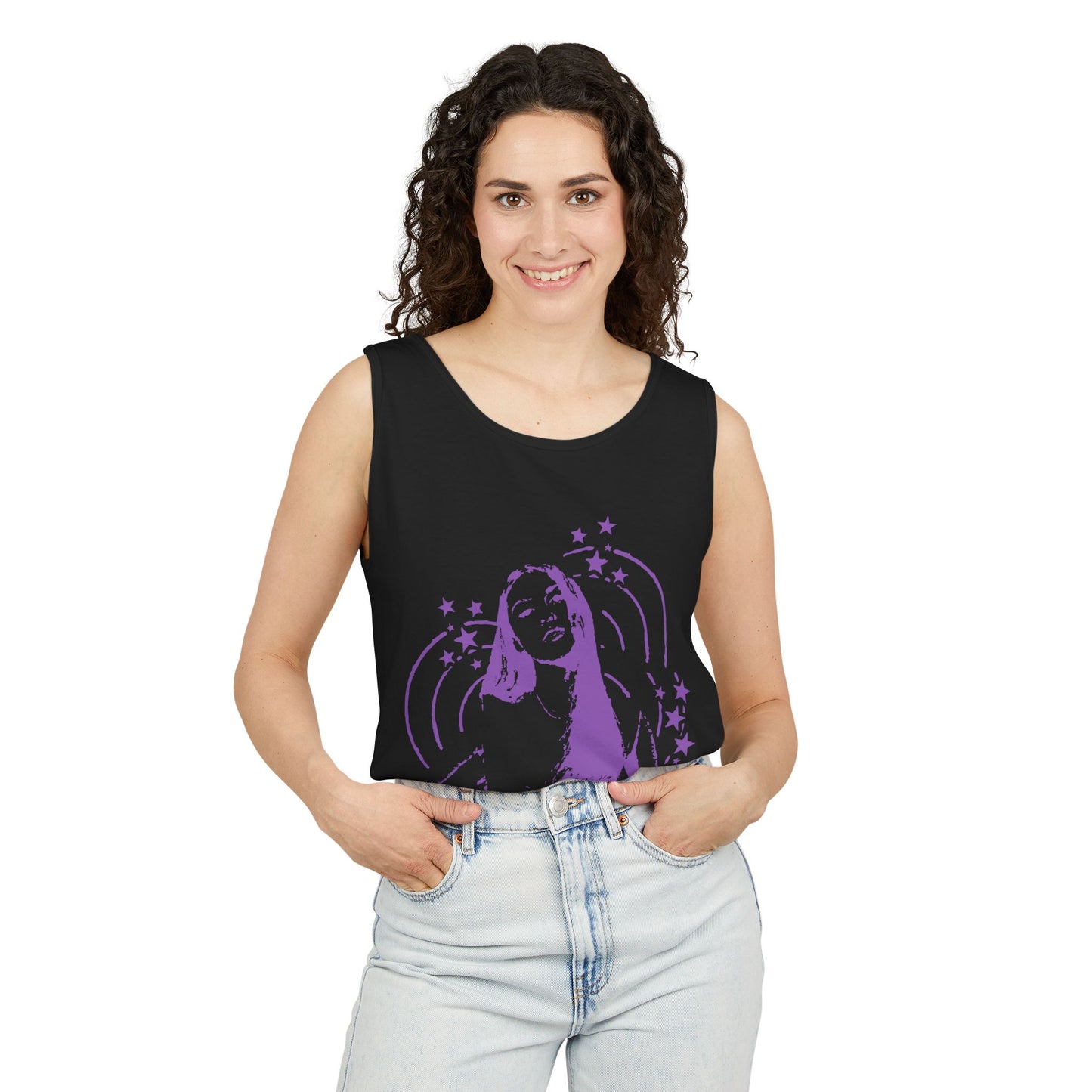 Olivia Rodrigo Star Portrait-Dyed Tank Top