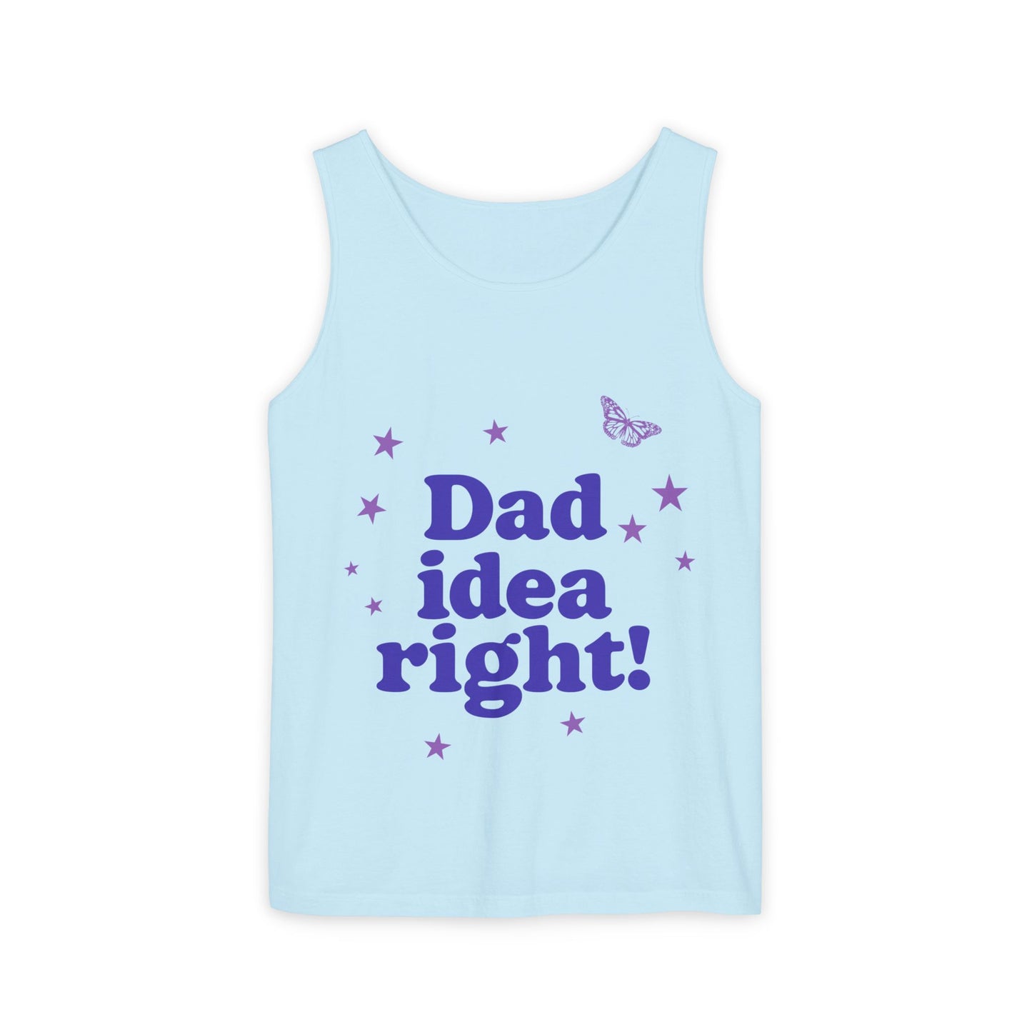 Dad Idea Right! Star & Butterfly-Dyed Tank Top