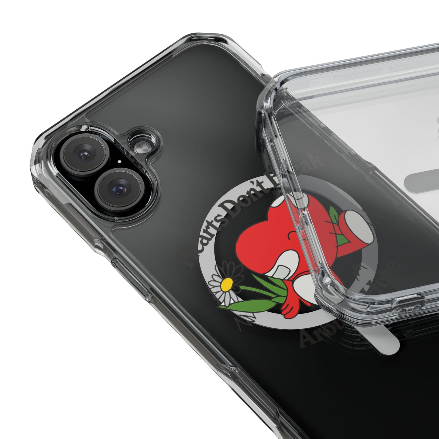 Abstract Guitar Sketch Magnetic Clear Impact Case