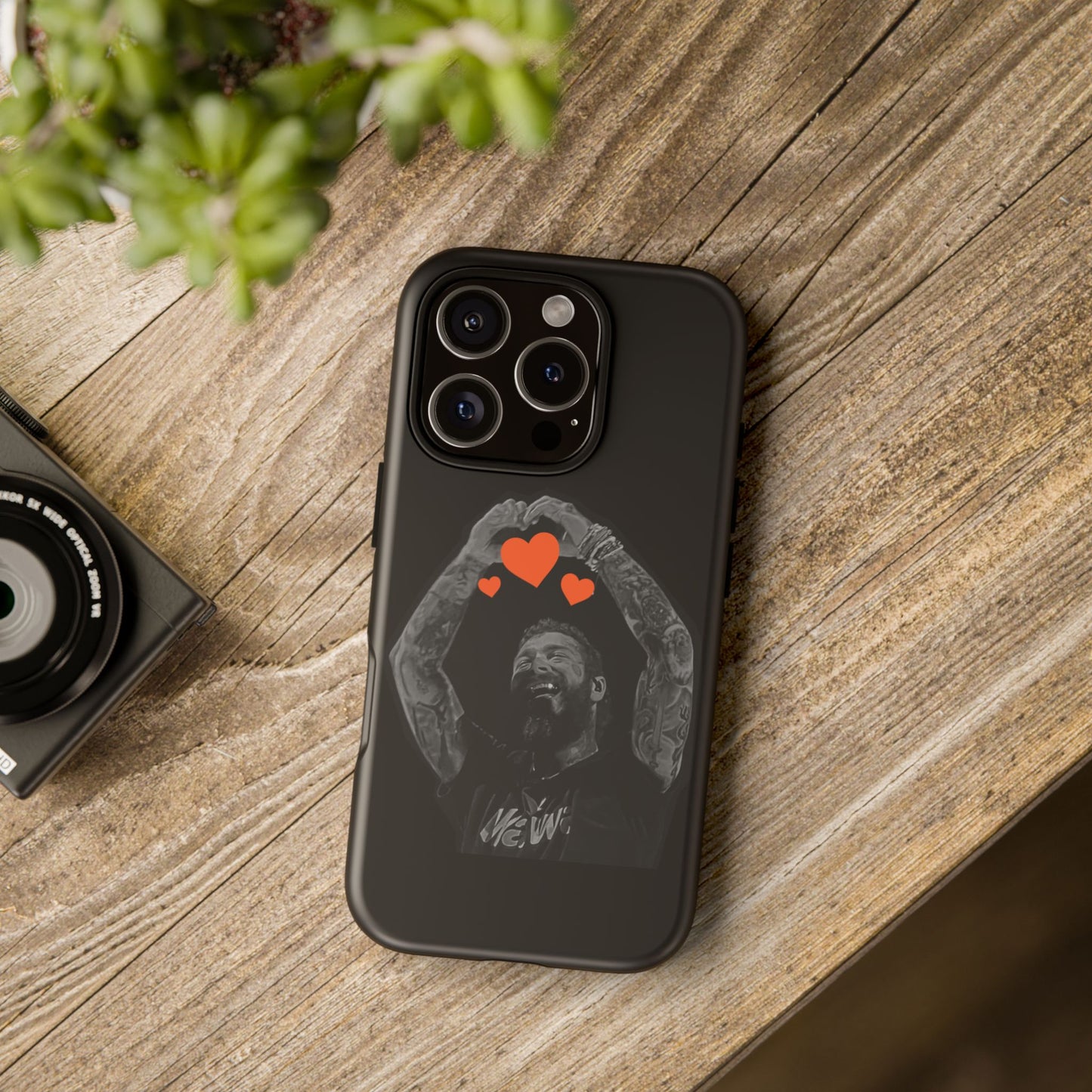 Tough iPhone Case (12–16 Pro Max) – Post Malone Heartfelt Wishes