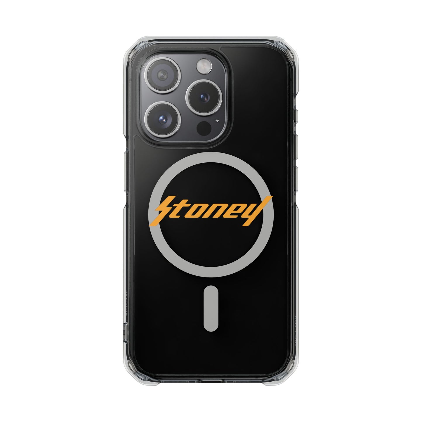 Orange Lightning Text Logo Magnetic Impact Case