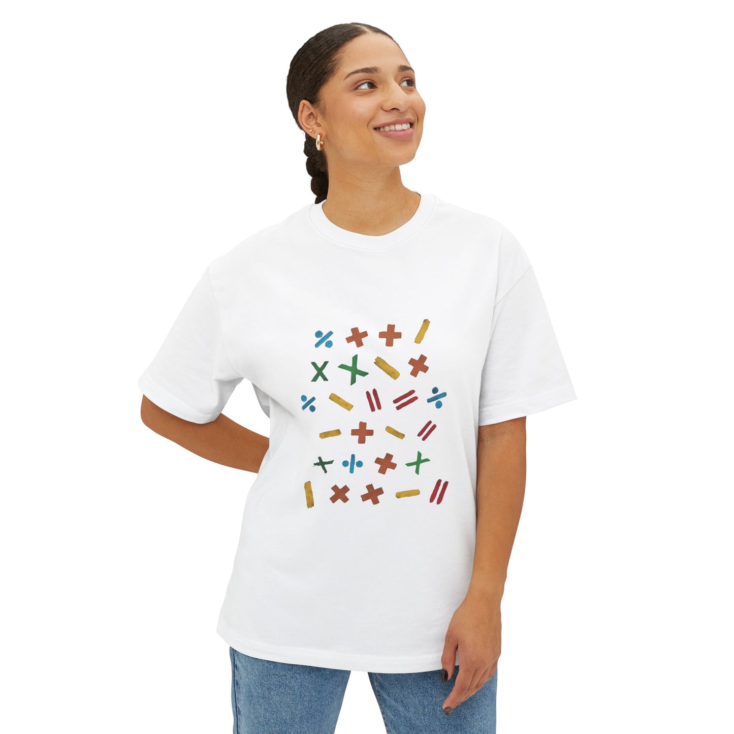 Minimalist Paw Print Oversized Boxy Tee