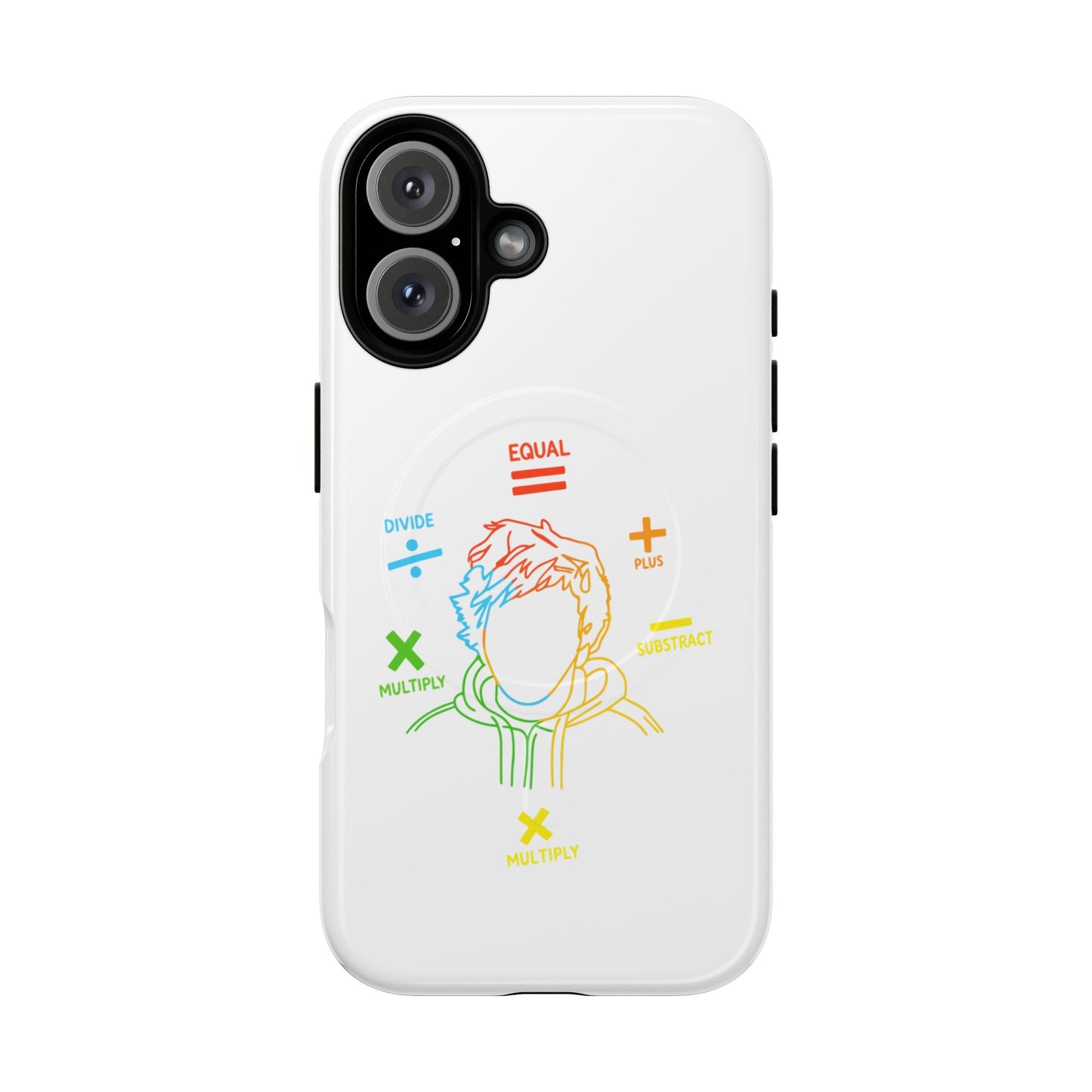 Minimalist Divide Symbol with Brush Tough Magnetic case