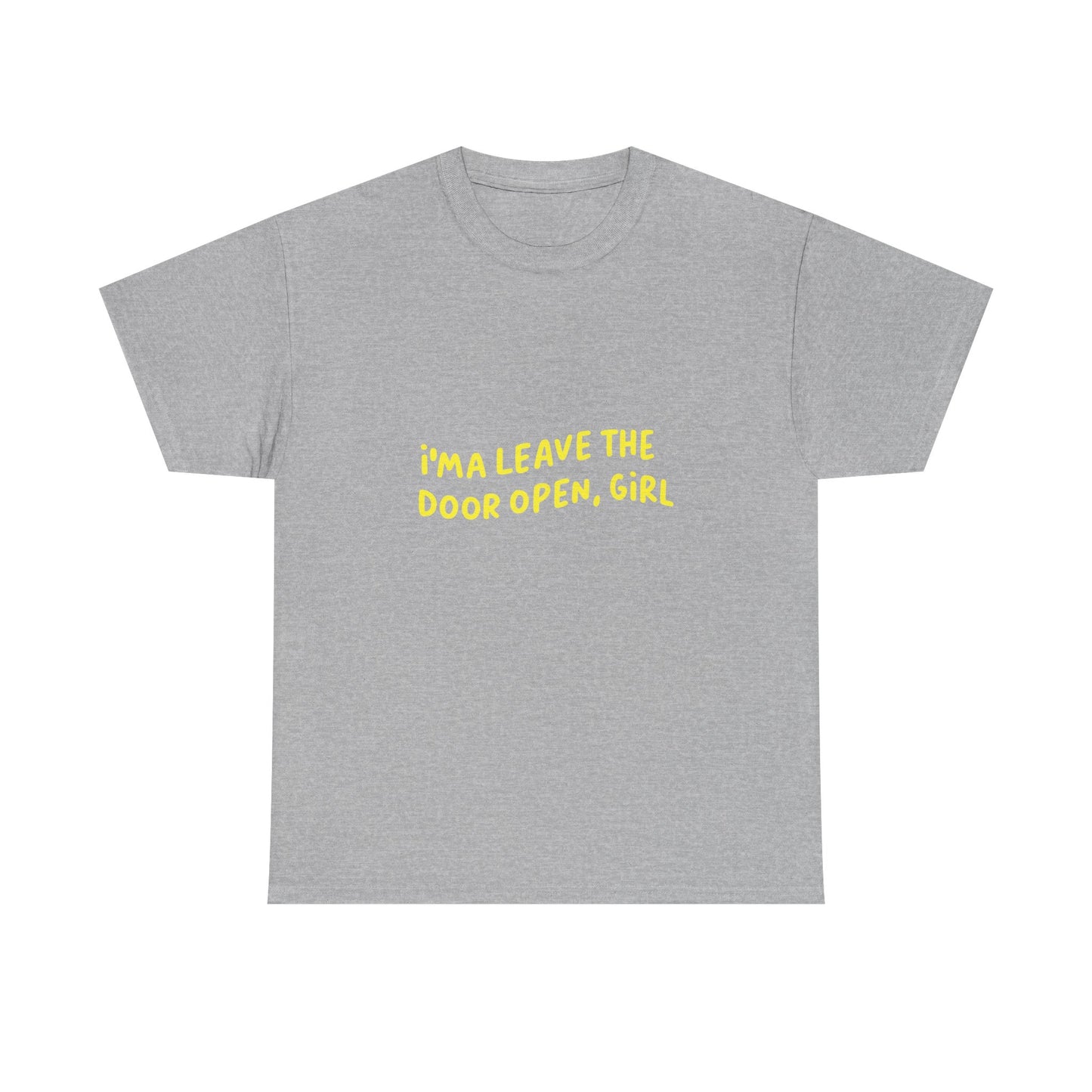 Open Vibes Yellow Script Unisex Heavy cotton Tee