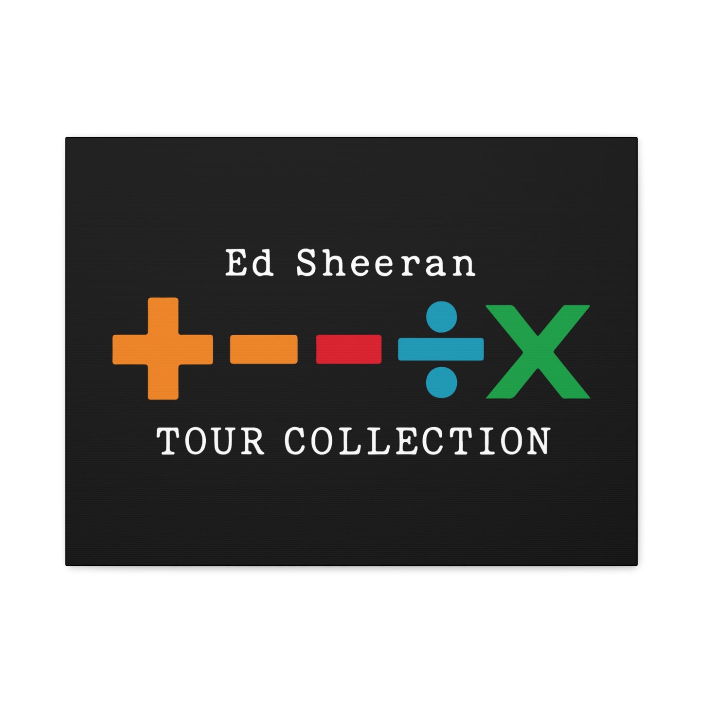 Matte Stretched Canvas, 1.25" Depth – Ed Sheeran Black Edition