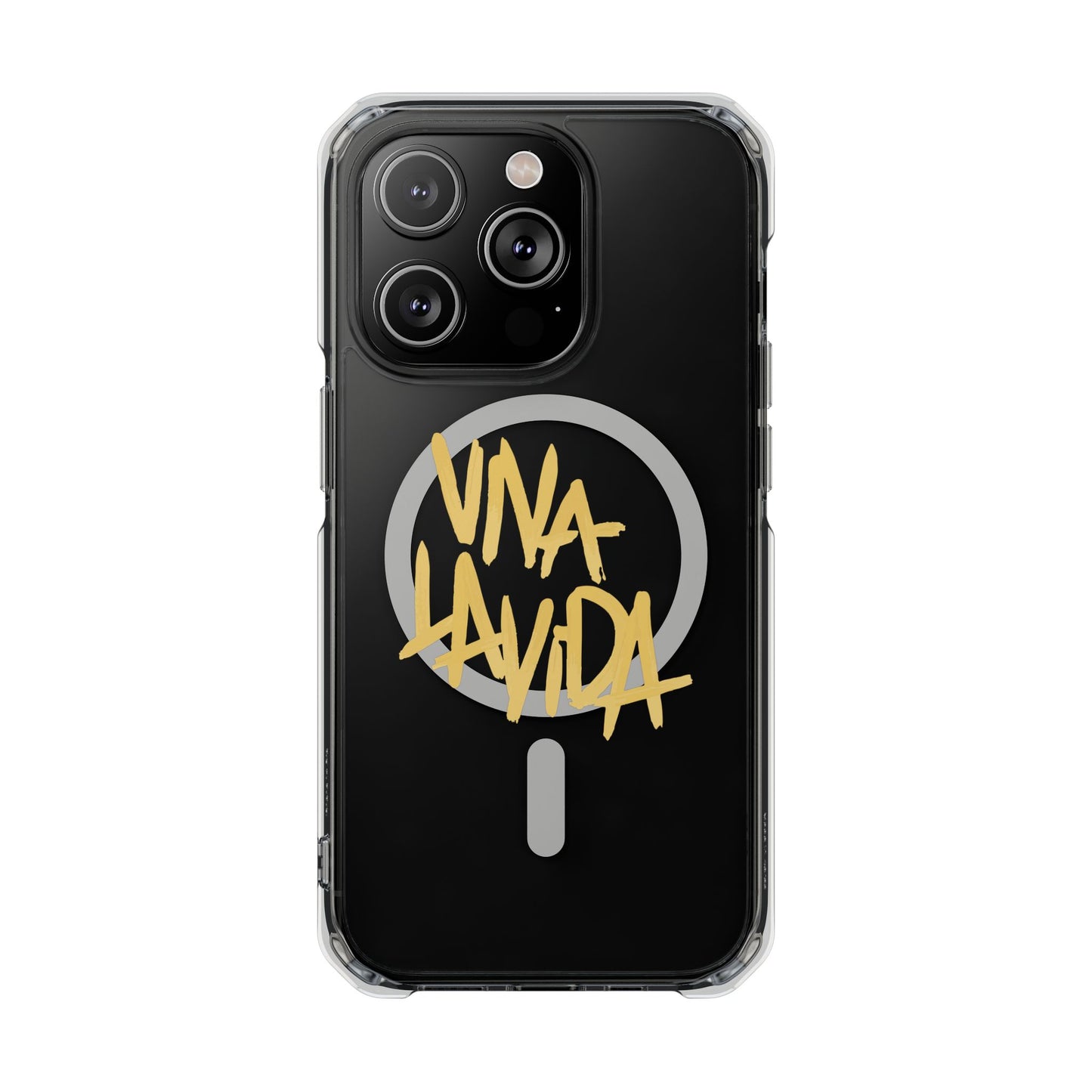 Golden Brush Script Magnetic Clear Impact case