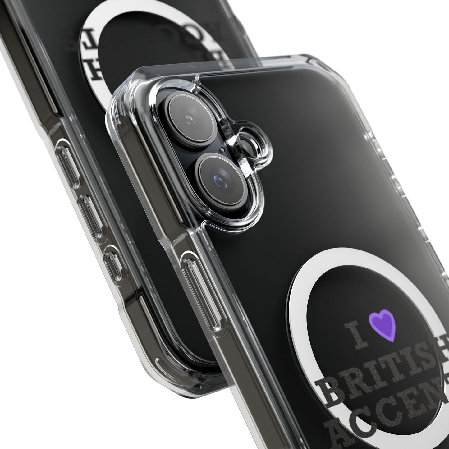 I Love British Accents Magnetic Clear Impact Case