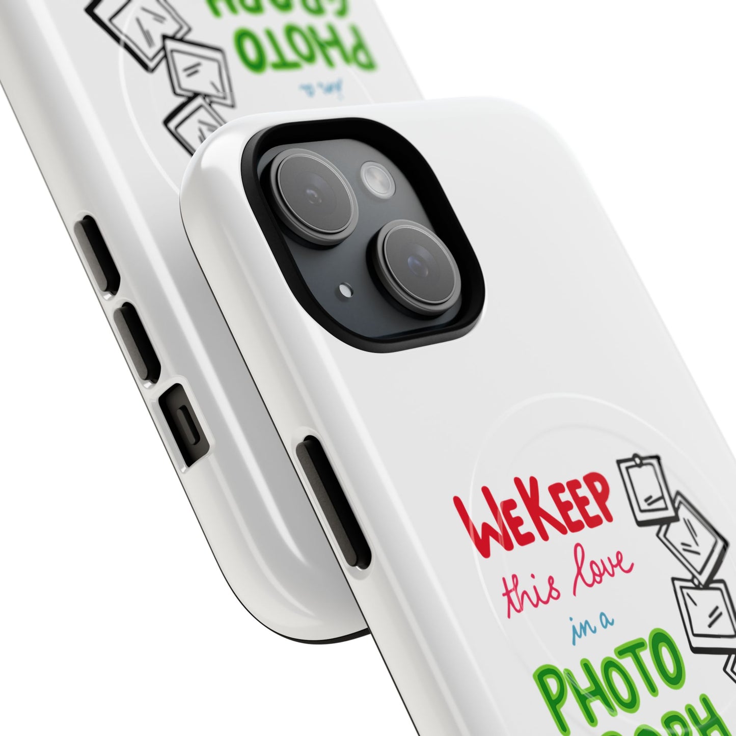 White Paw Print Tough Magnetic case