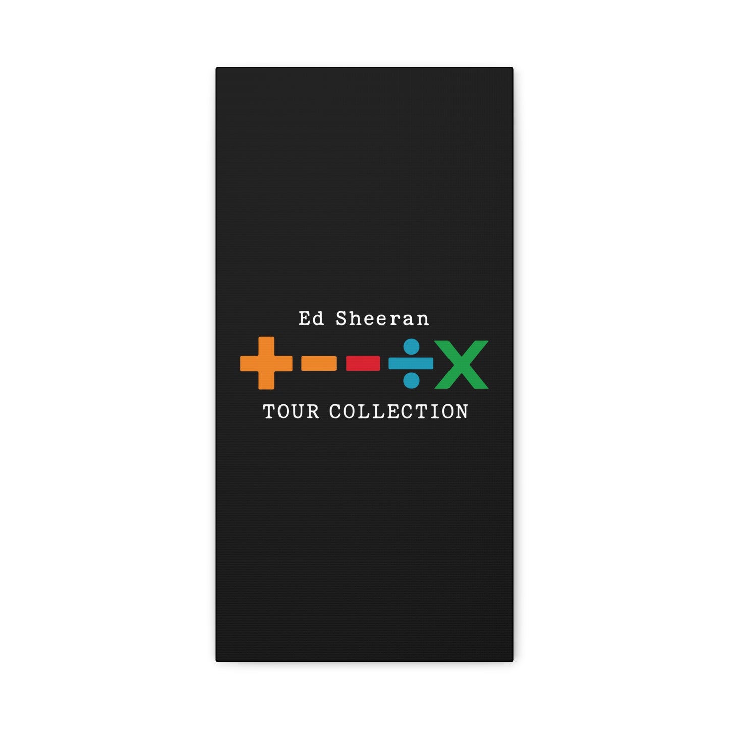 Matte Stretched Canvas, 1.25" Depth – Ed Sheeran Black Edition