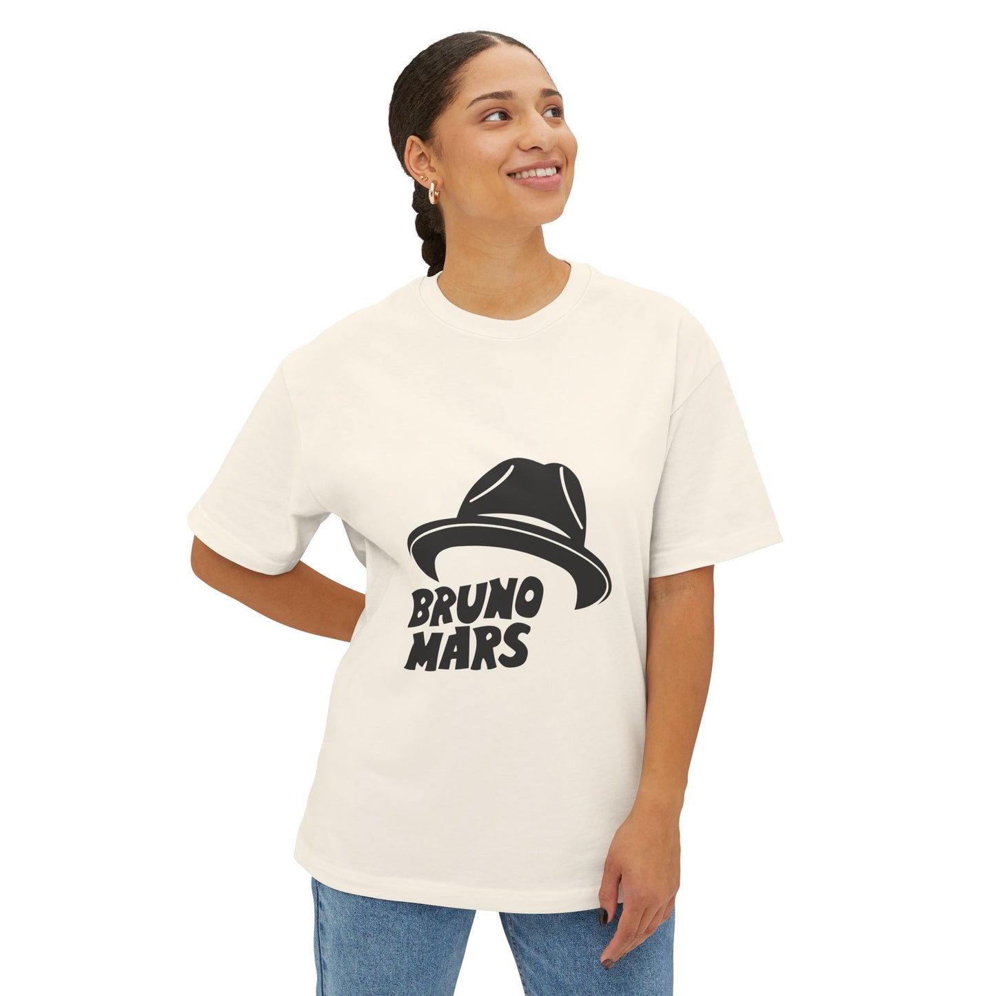 Top Hat Vibe Graphic Unisex Oversized Boxy Tee