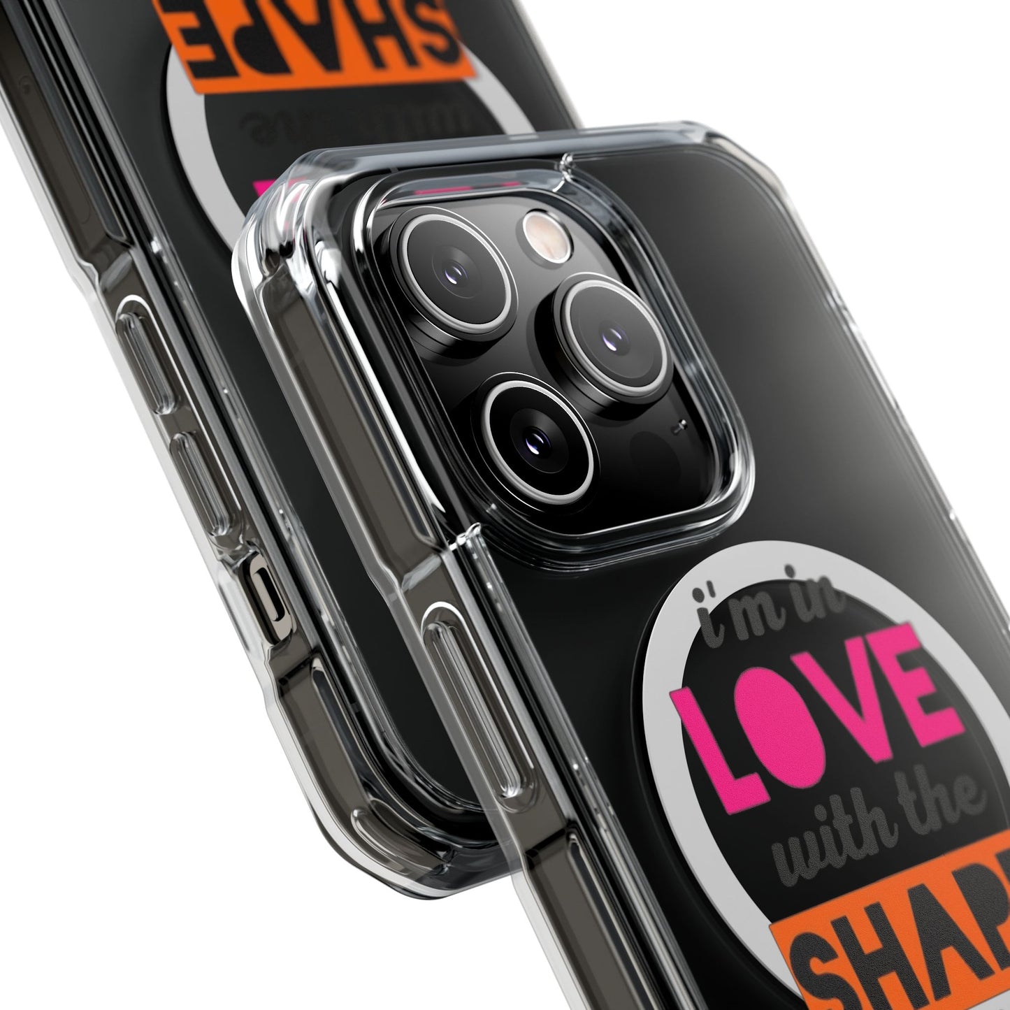 Orange Divide Symbol Magnetic Clear Impact Case