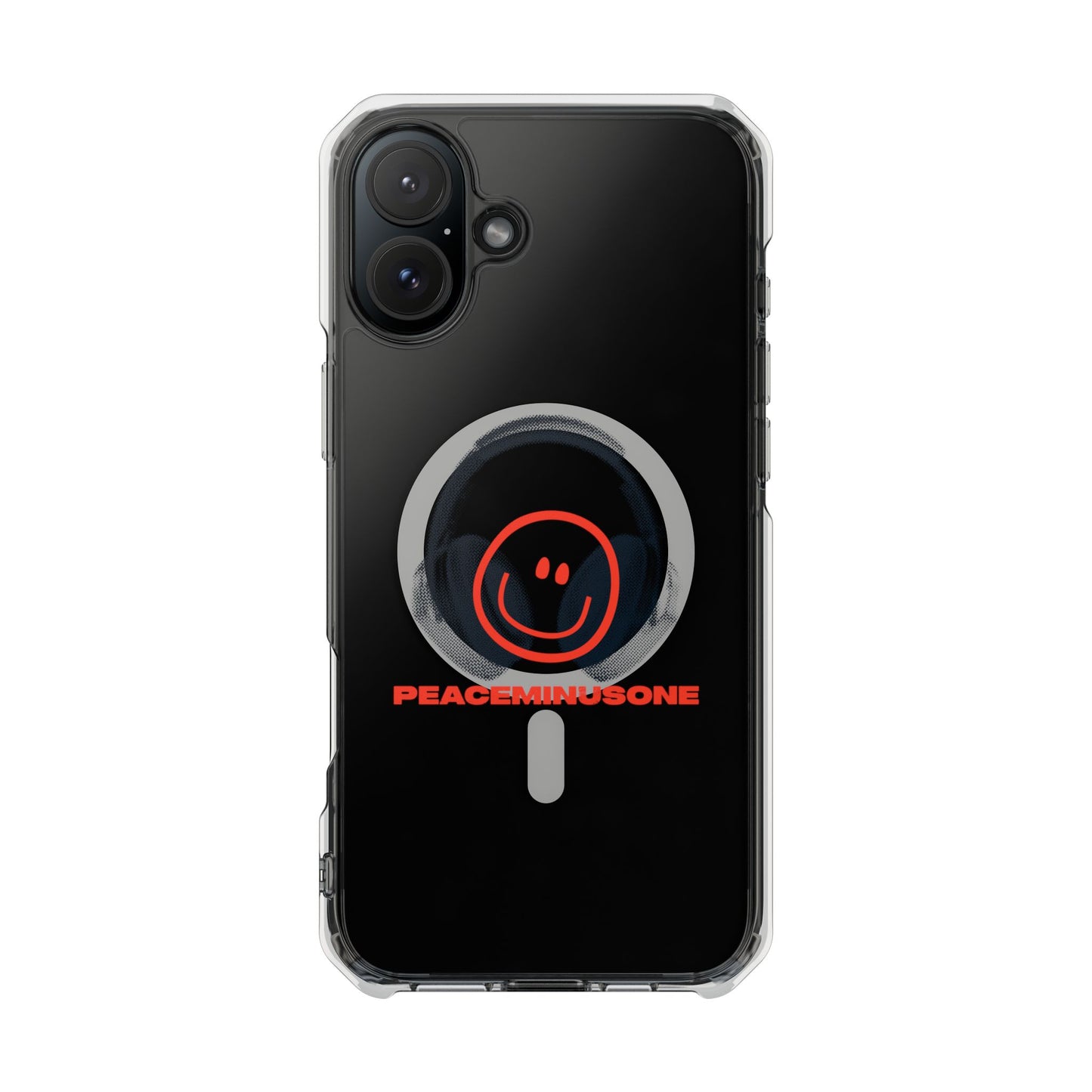 Smiley Beats Graphic Magnetic Clear Impact Case