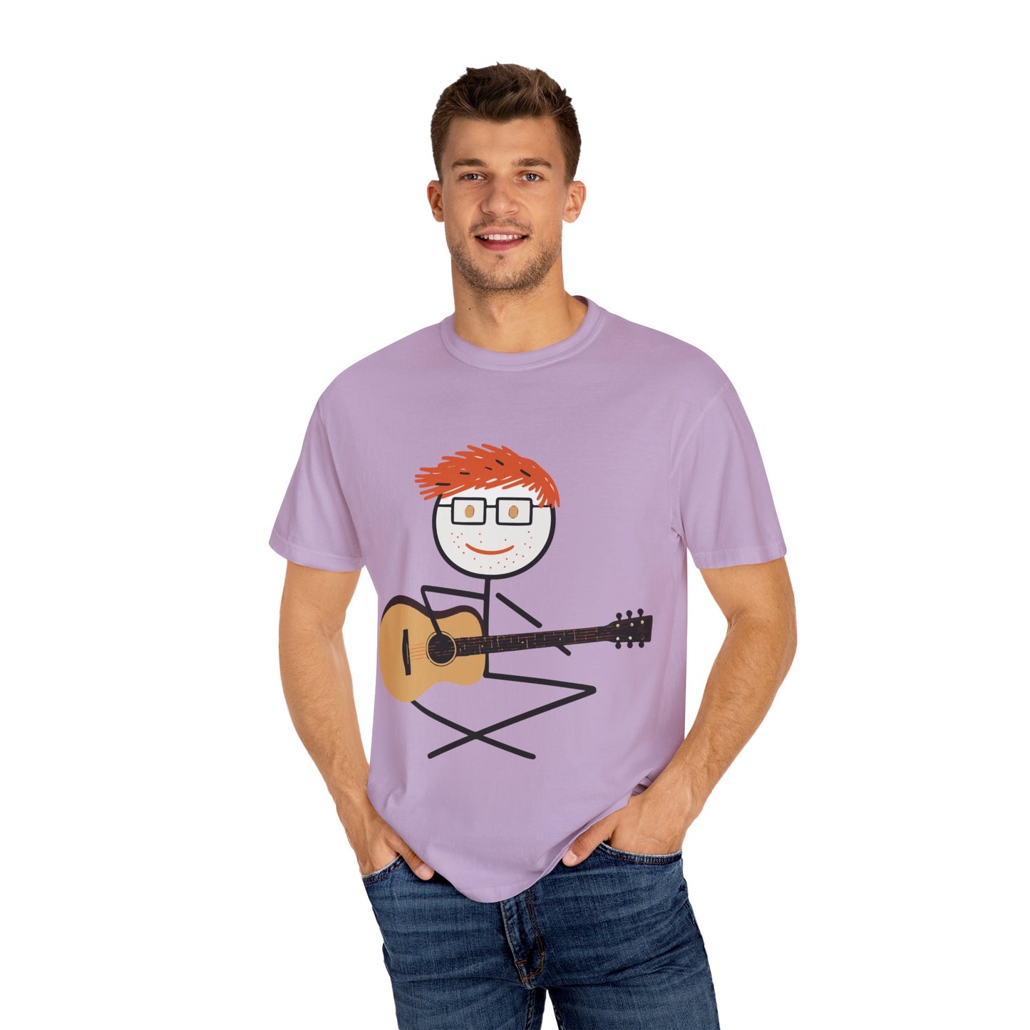 Ed Sheeran Guitar Dyed T-Shirt | Vintage Comfort