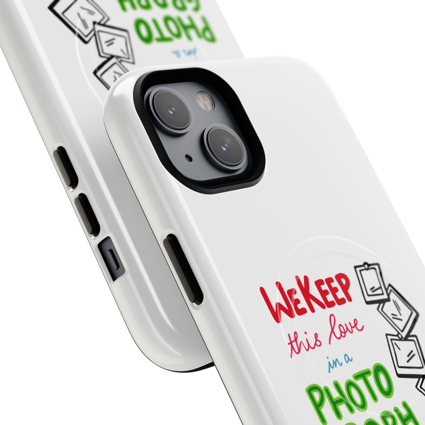 White Paw Print Tough Magnetic case