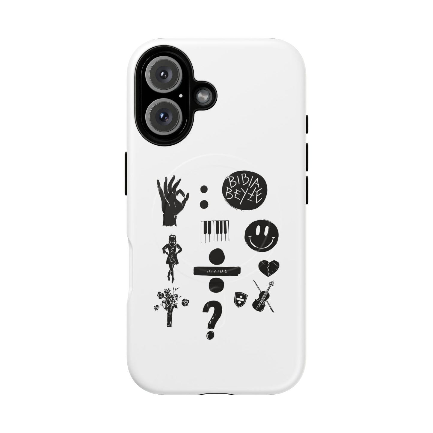Ocean Wave with Heart Outline Tough Magnetic case