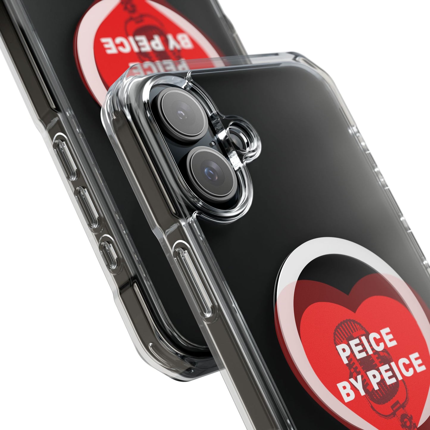 Piece by Piece Mic Drop Magnetic clear Impact Case