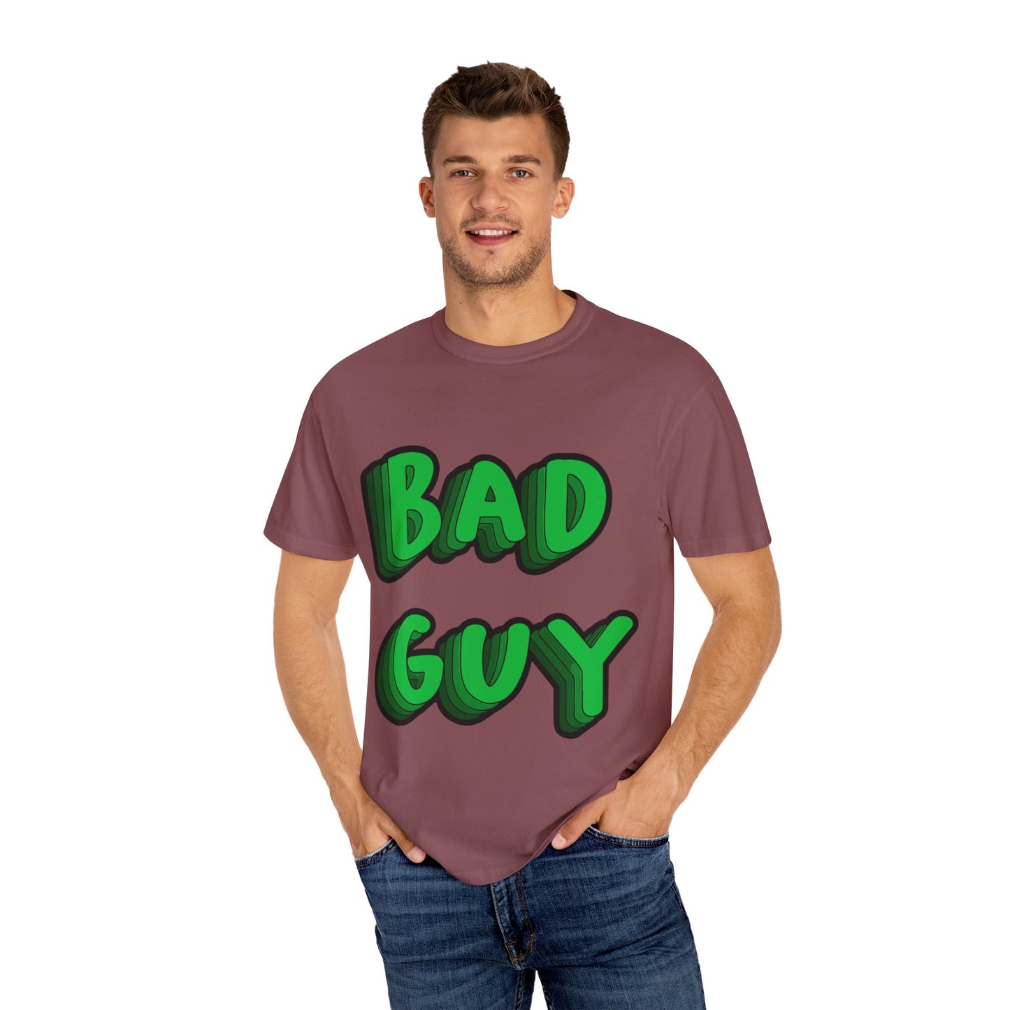 Bold 3D Bad Mood Unisex Dyed T-shirt