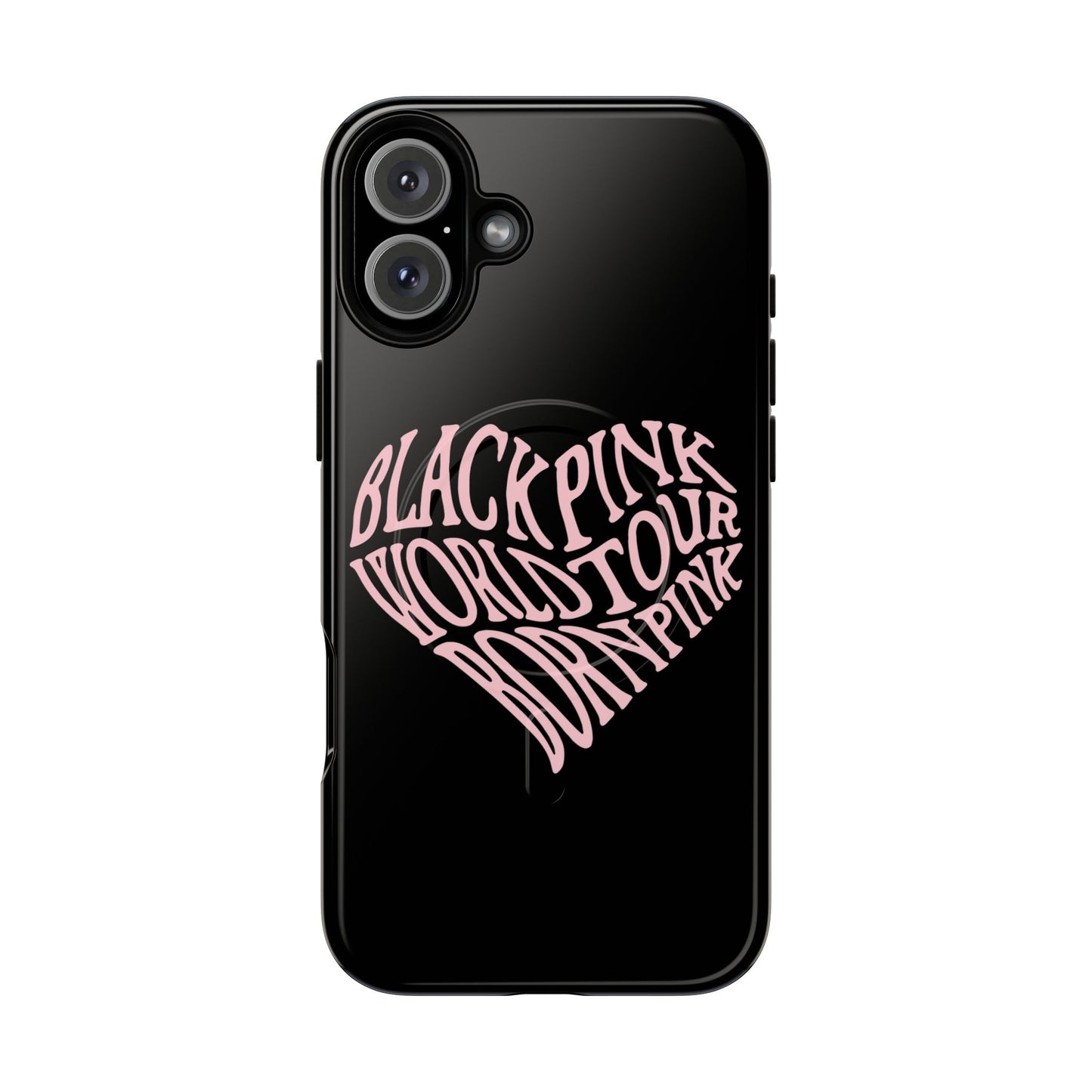 Iphone Born Pink Heart Typography - Tough Magnetic Phone Case