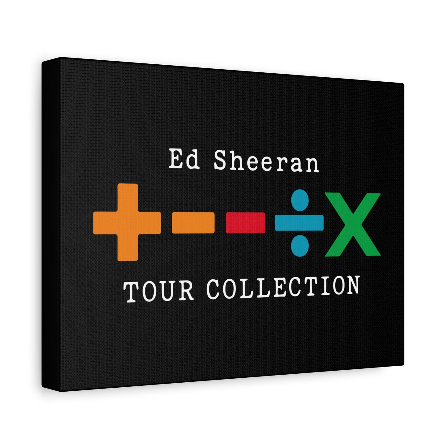 Matte Stretched Canvas, 1.25" Depth – Ed Sheeran Black Edition