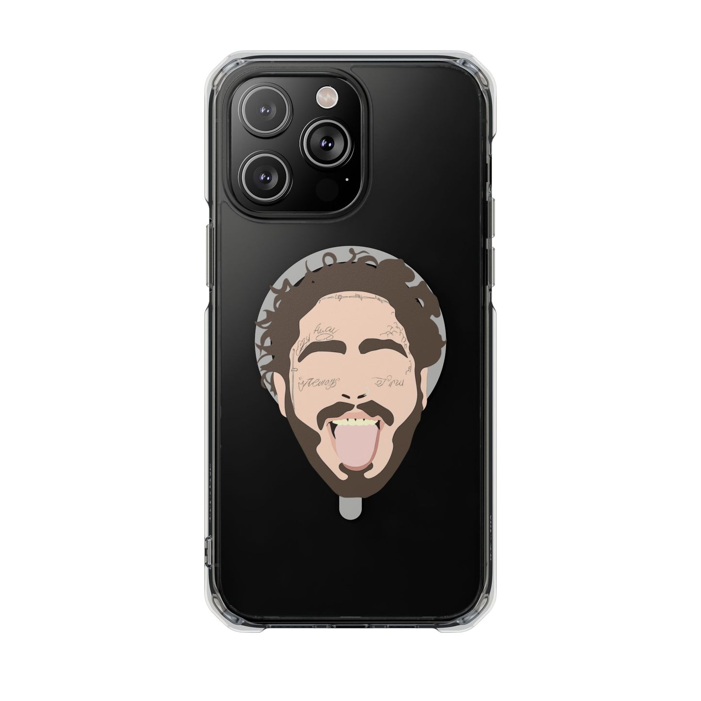 Minimalist Tongue Out Cartoon Face Magnetic Impact Case