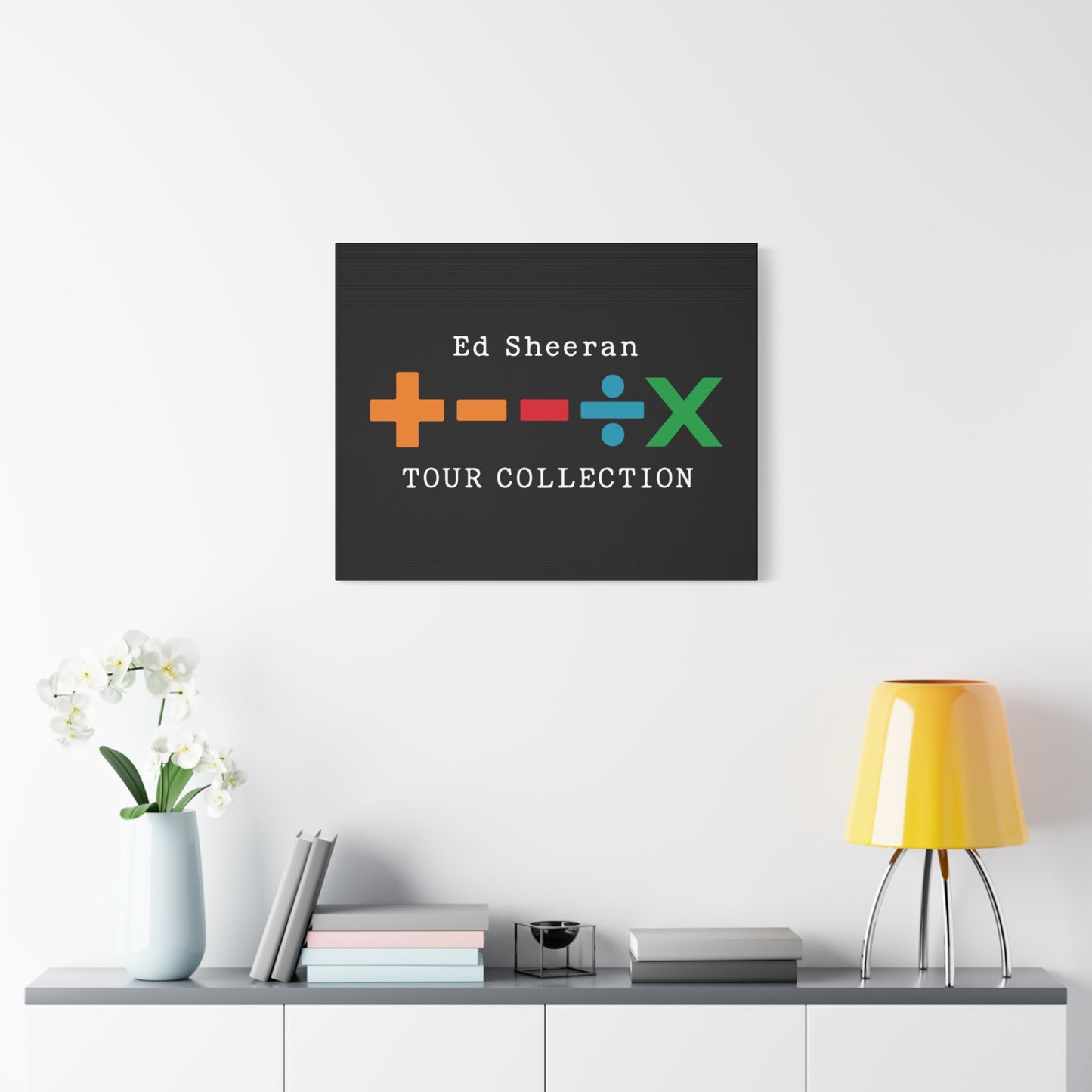 Matte Stretched Canvas, 1.25" Depth – Ed Sheeran Black Edition