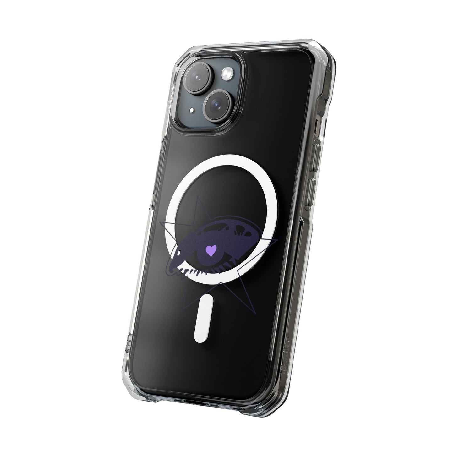 Purple Starry Eye Magnetic Clear Impact Case