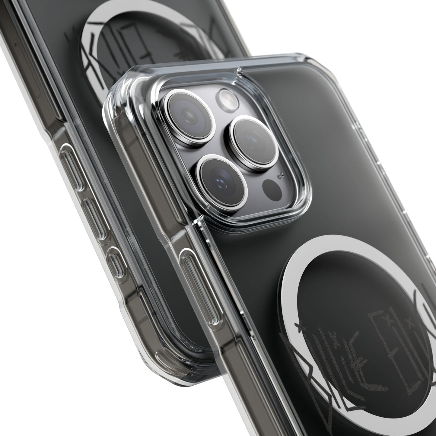 Twisted Ink Font Magnetic Clear Impact Case
