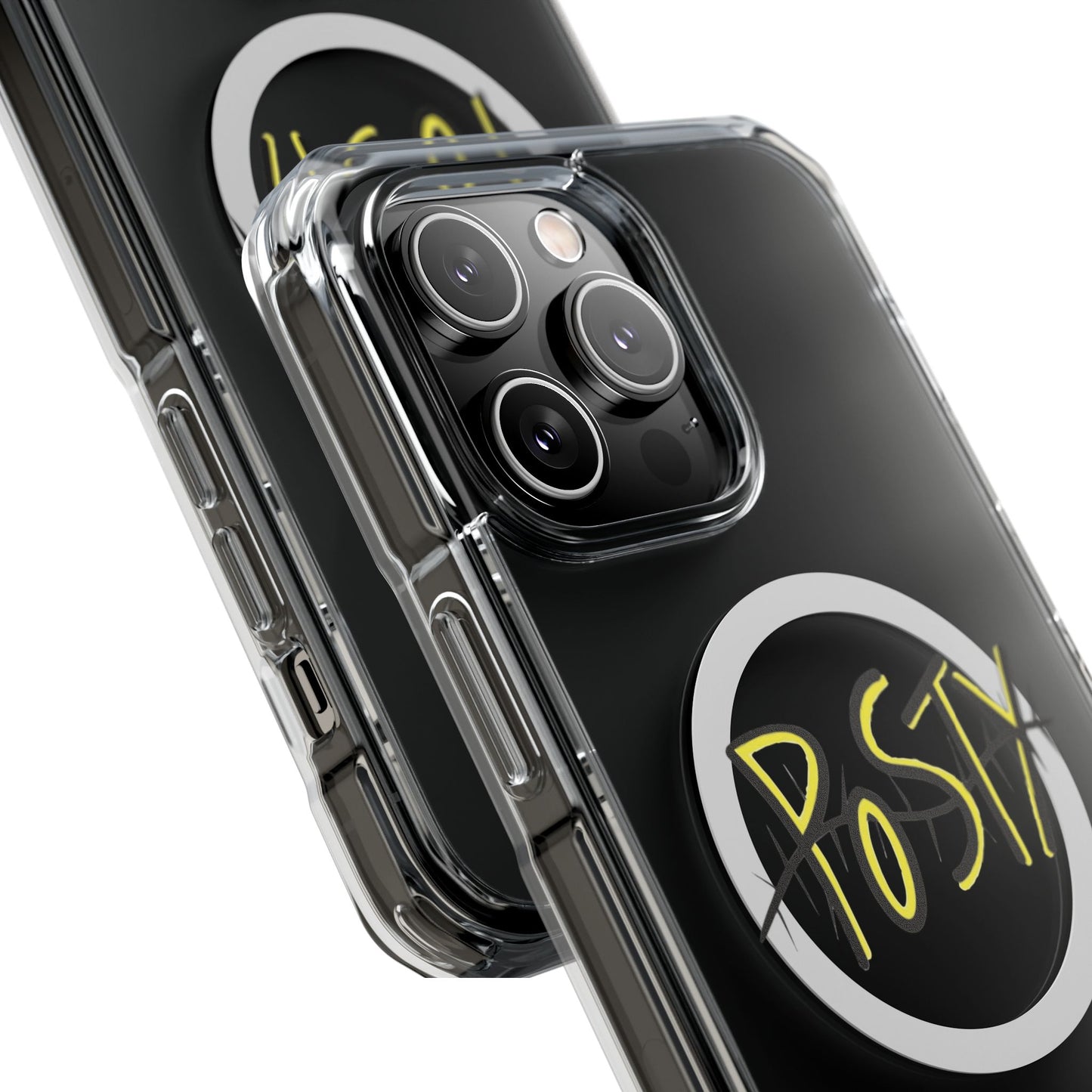 Abstract Black Barbed Wire Magnetic Impact Case