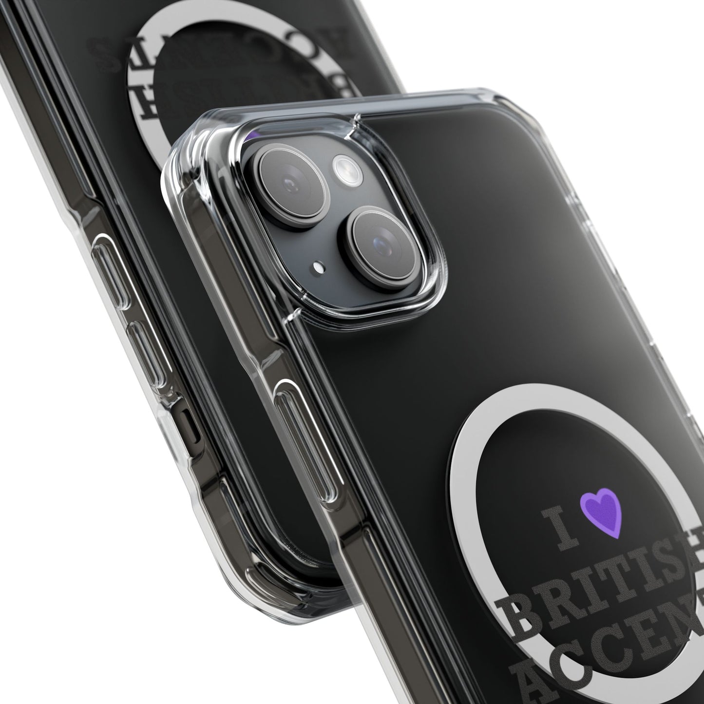 I Love British Accents Magnetic Clear Impact Case