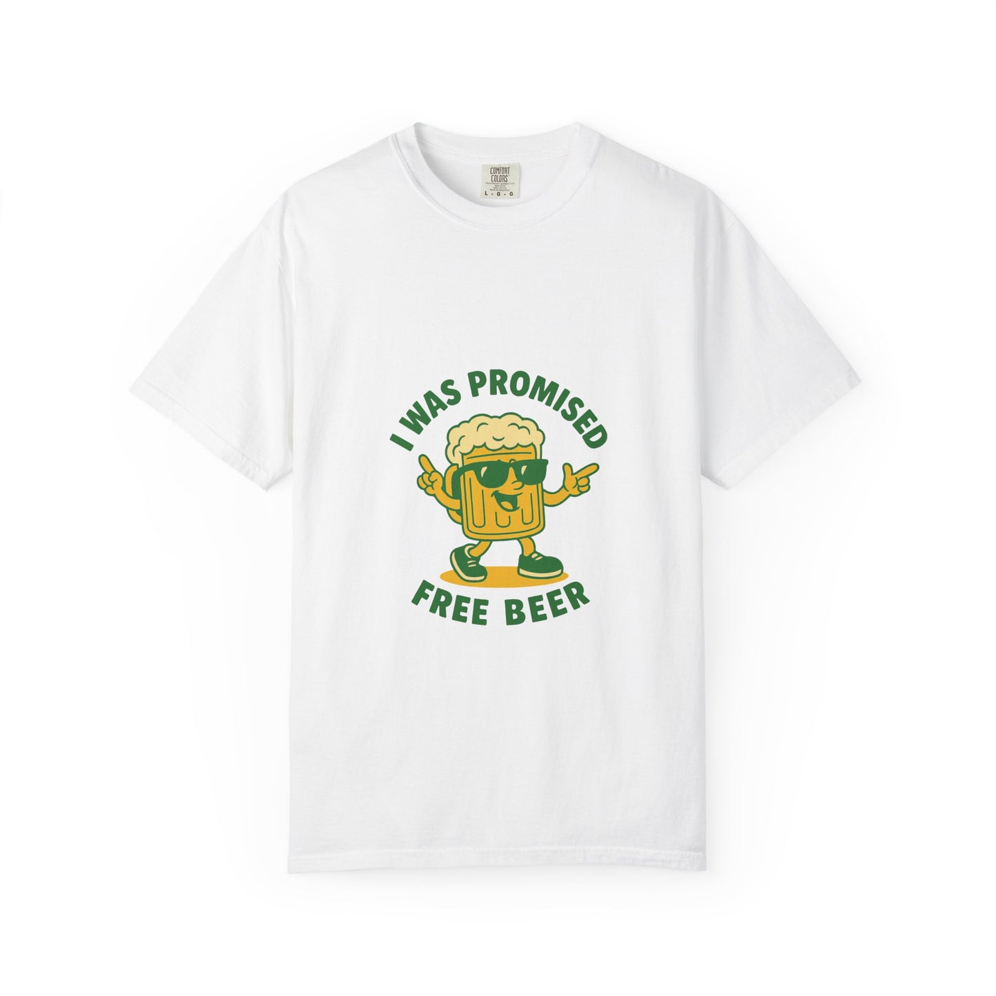 Unisex Garment-Dyed T-shirt – Snazzy Free Beer Edition