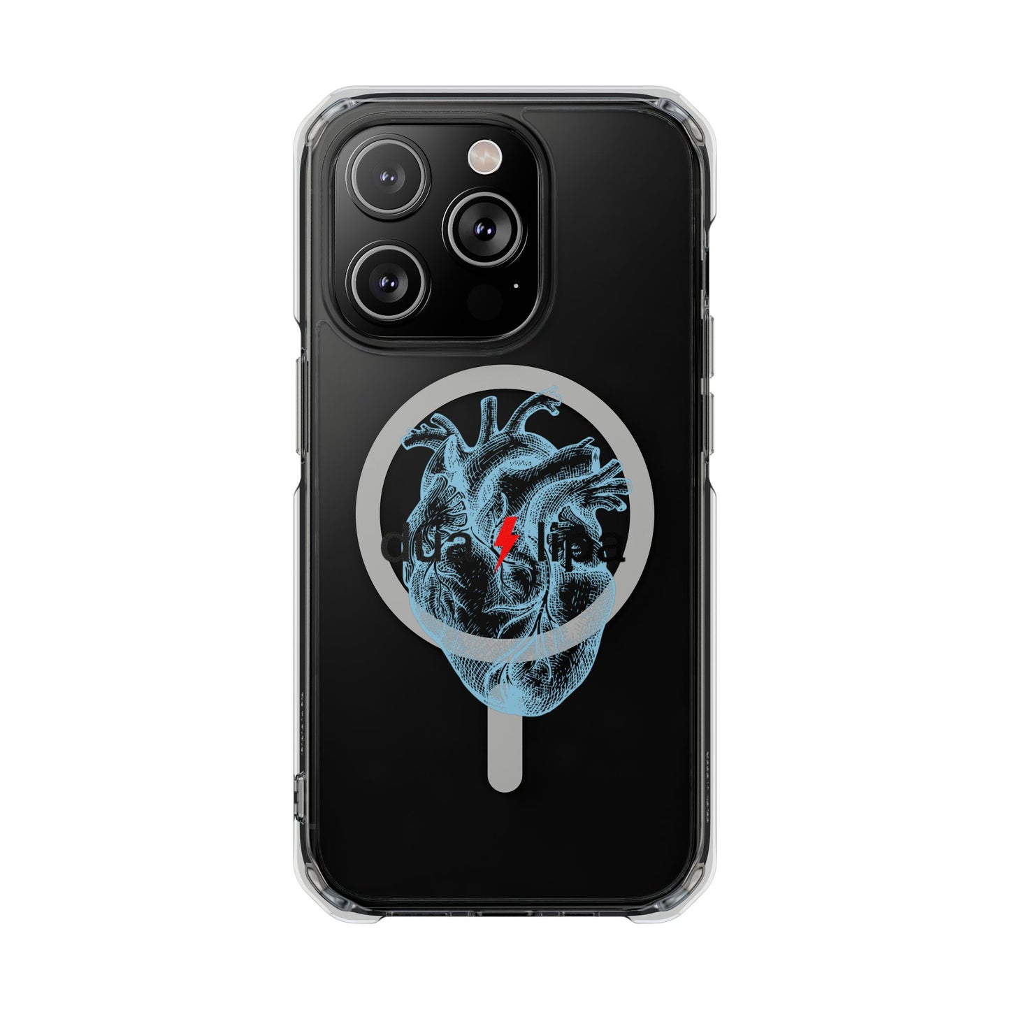 Electro Heart Illustration Magnetic Clear Impact case